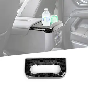 Car Cup Holder Rear Panel Trim Cover for 2020+ Chevy Suburban, 2021+ Tahoe, GMC Yukon - Self-Adhesive, UV-Resistant, Perfect-Fit Interior Sticker, DIY Install, Car Cup Holders, Vehicle Interior Accessory