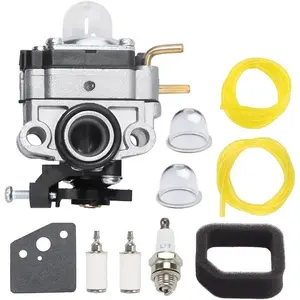 753-06258A Carburetor for Ryobi RY252CS RY253SS RY251PH RY254BC 2 Cycle 25cc Gas String Trimmer  MTD Cultivator Edger Engine Carb with Air Filter Tune-Up Kit