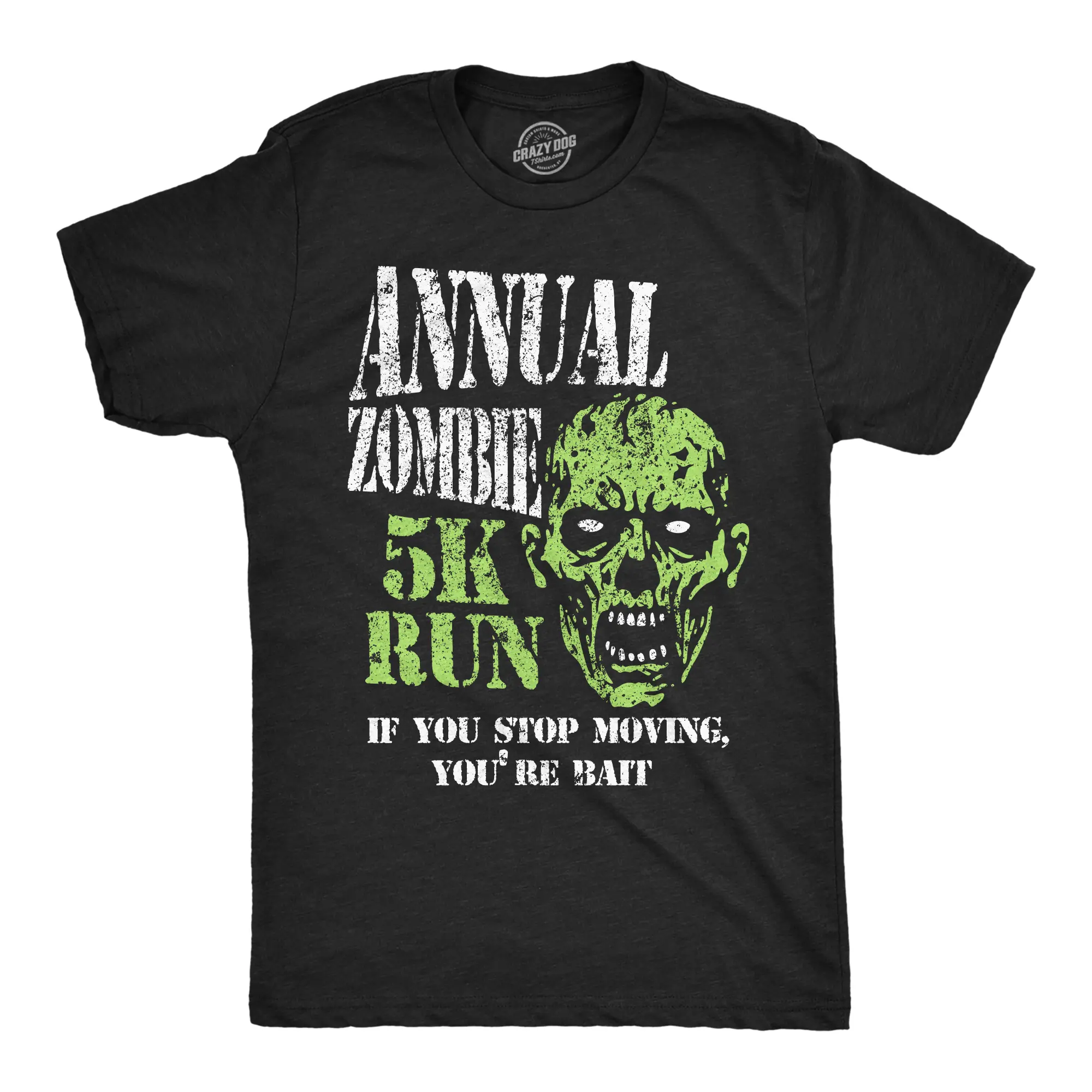 Mens Funny T Shirts Annual Zombie 5k Run Sarcastic Undead Tee For Men Mens Funny T Shirts Cool Vintage Fashion T-Shirt Gift Classic Menswear Funny Zombie Short Sleeve Novelty Tees for Guys Black -
