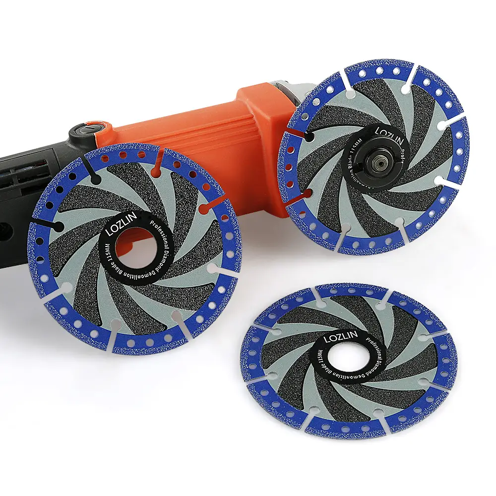 3PCS 4.5"(115MM) Diamond Cutting Wheel Cutting Saw Blades for Metal Reinforcing Steel, steel lron Plastic stone，Universal Angle Grinder Tool Heavy Du