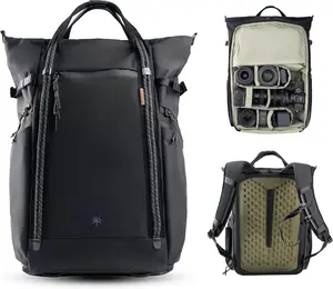 PGYTECH OneGo Roamer 18L Camera Backpack, Water-Resistant Dual Carry Tote Bag for DSLR/Mirrorless Cameras, DJI Mavic Drone, 15" MacBook Air, Tripod Holder, Side/Top Access