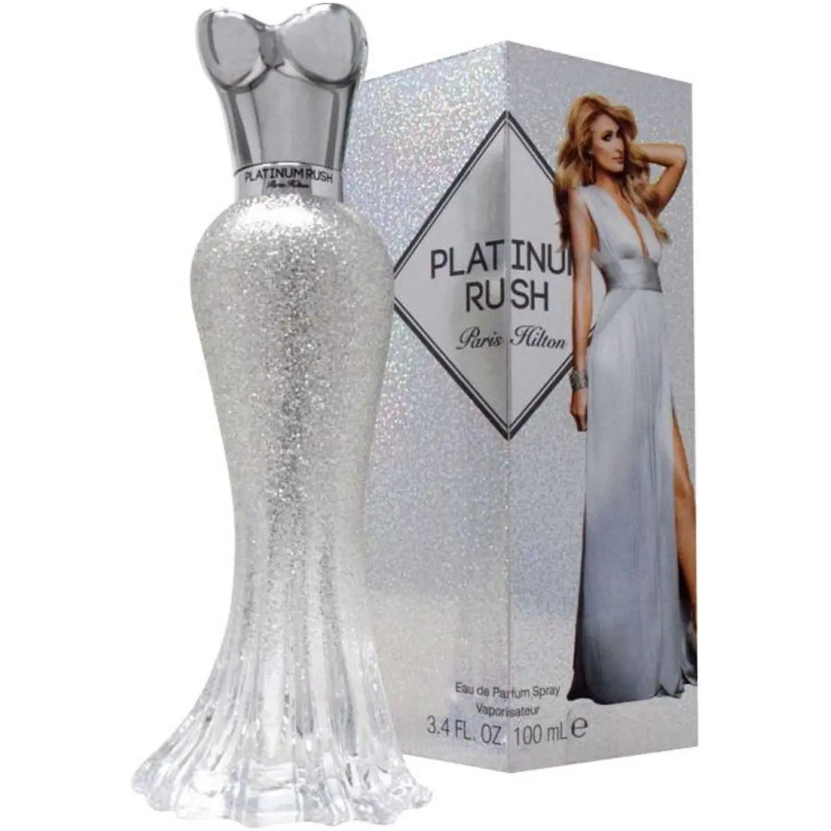 Paris Hilton Platinum Rush Women's EDP Spray - 3.4 fl oz, Fruit-Scented Floral Opulent Fragrance, New in Box, Fruit-Scented Women's Fragrance, Boxed Women's Fragrance