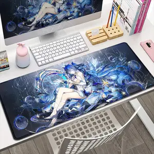 Augusta Luno Wuthering Waves Mouse Pad, HD Anime XXL Desk Mat with Smooth Rubber Surface, Non-Slip Base, Extended Keyboard Mousepad for PC Gaming Setup ideal gift
