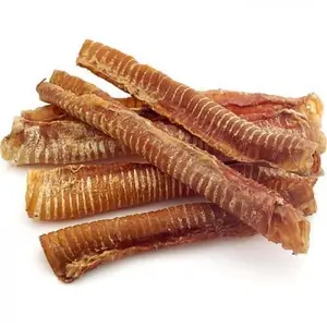 10-12” Beef Trachea (1 Pound) 100% Natural Dog Chew Treats - Single-Ingredient