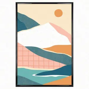 27x40 Rounded Black Poster Picture Frame