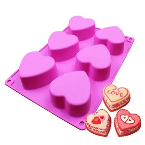 Heart Shaped Silicone Chocolate Mold, Cake Mold, DIY Soap Mousse Mold, Valentine's Day Chocolate Mold, Jelly Pudding Mold, Candle Mold