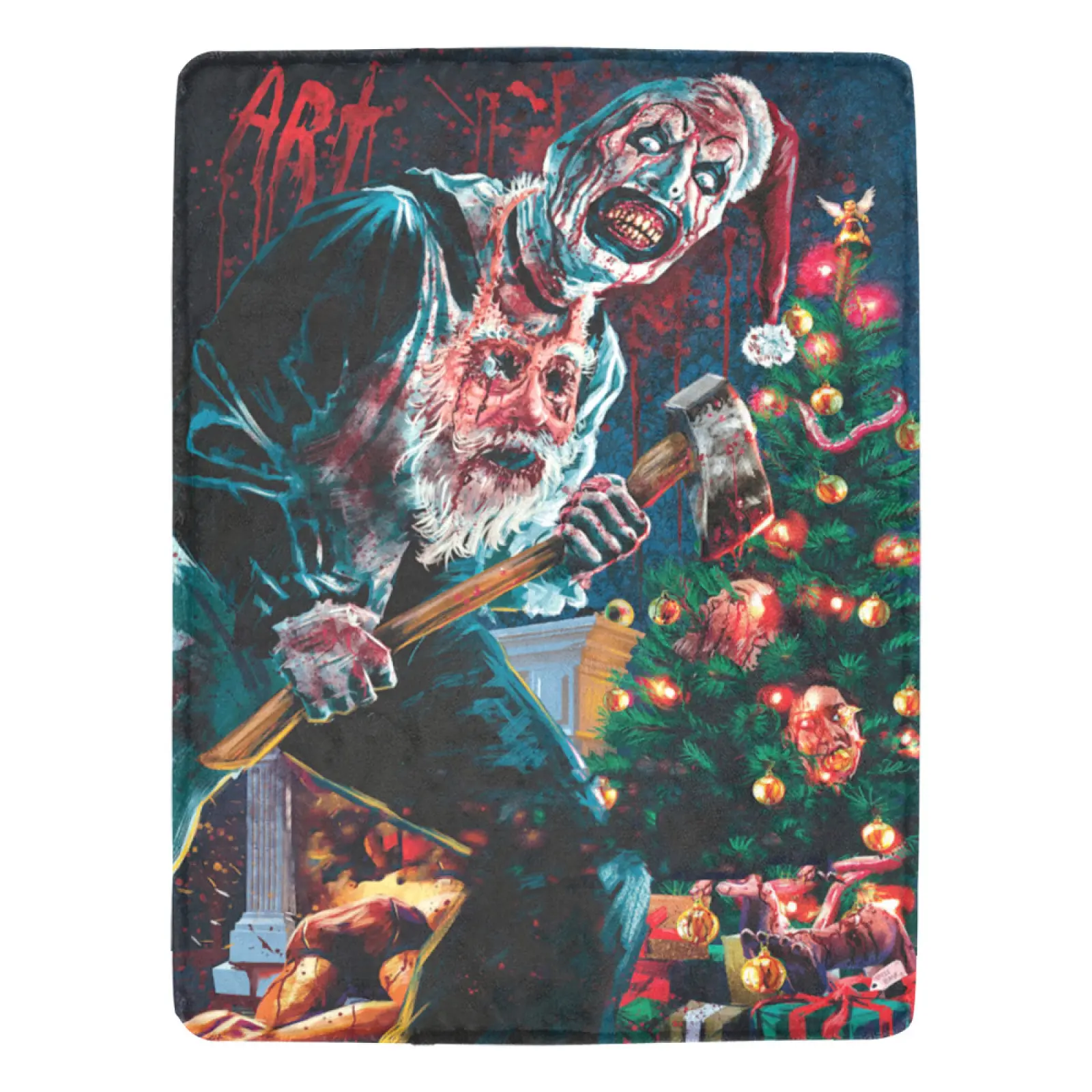 Horror Movie Blanket Ultra-Soft Micro Fleece Blanket Comfortable Air Conditioning Blanket Halloween Decoration Gifts Blankets for Bed Couch Chair Living Room horror  blanket soft comfortable