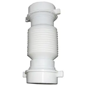 Larsen Supply 03-4355 Flexible Universal Slip Coupling- White - 1.5 in.