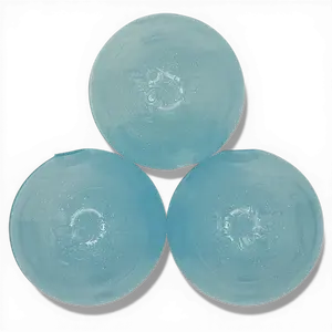 Ice Blue Glitter Ball Dog Toy 3-pack Close-Out | Soft PUP-X Rubber Floating Fetch Ball with Treat Dispenser | USA Made - no packaging - not for resale