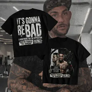 Dustin Poirier Its Gonna Be Bad Tee Dustin Poirier IGBBMN Graphic Tee UFC Combat Sports Fan Shirt MMA Fight Night Tee Gift for Men Women American Made Fightwear