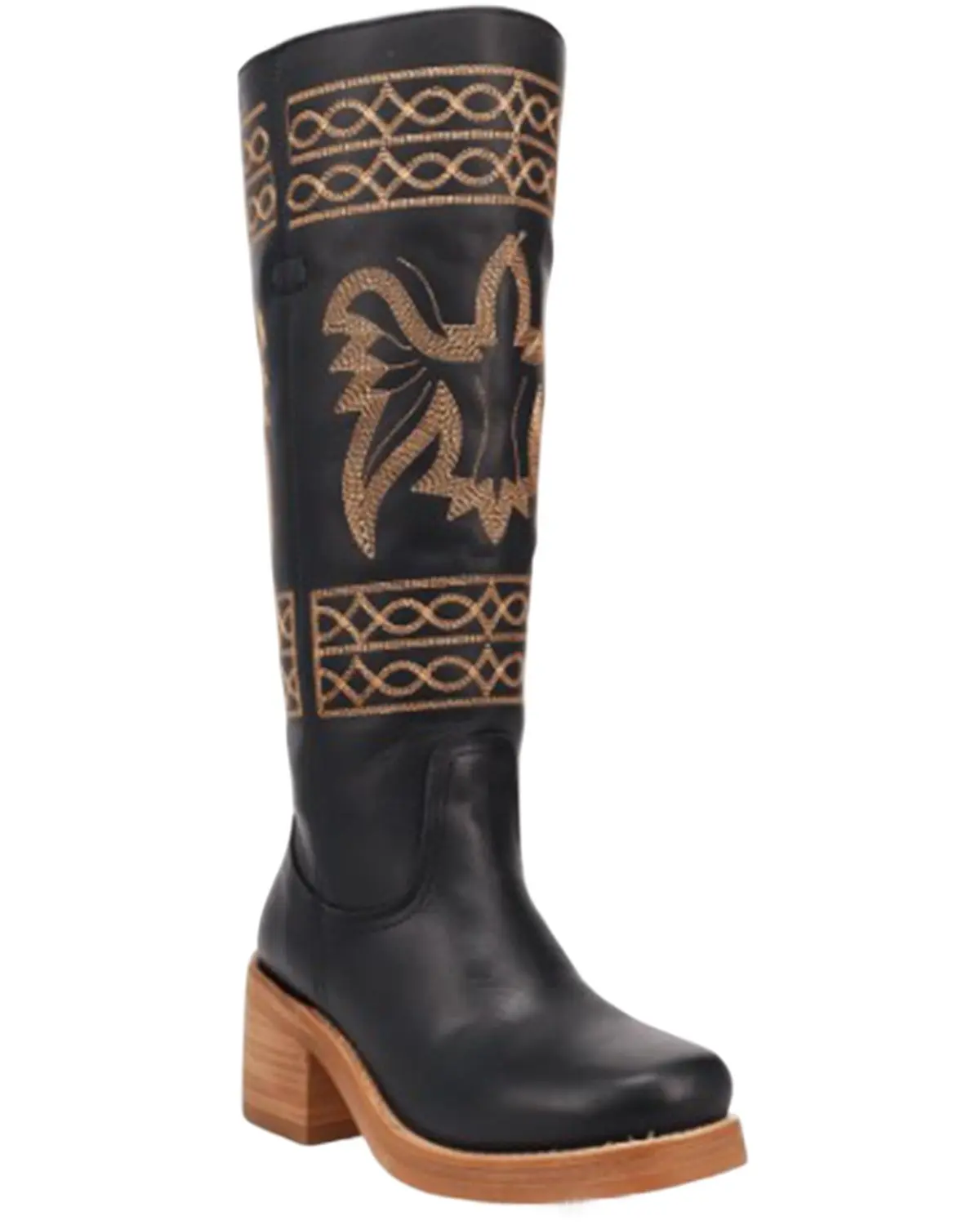 Dingo Women's Women'S Avalon Tall Fashion Boot Round Toe - Di2288-Blk