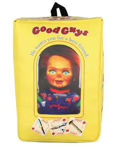 Chucky Backpack Child's Play Good Guys Chucky Doll Toy Box Replica Faux Leather Tote Bag Laptop Travel Backpack