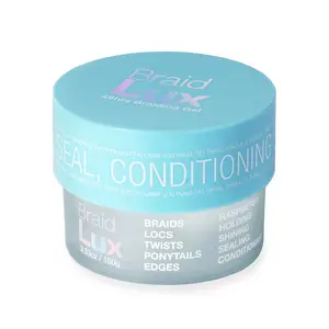 Lux Collection Braid Lux Raspberry 100g/300g Gel for Braids Locs Twists Ponytails Edges with Keratin Biotin Olive Oil Cruelty & Paraben Free