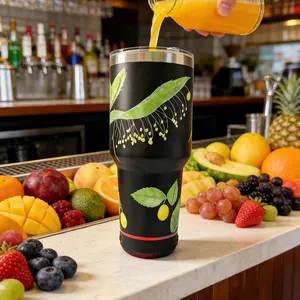 30 Oz Insulated Stainless Steel Thermos Cup with Bluetooth-compatible Speaker, 900ML Ice Bucket, Detachable Rechargeable Speaker for Hot & Cold Drinks, Insulated Flask, Insulated Travel Drinkware