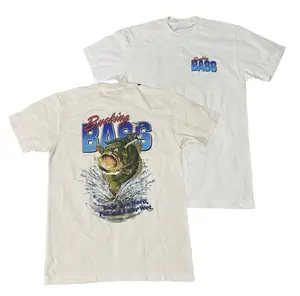Vintage 90s 00s Bucking Bass Fishing T-Shirt