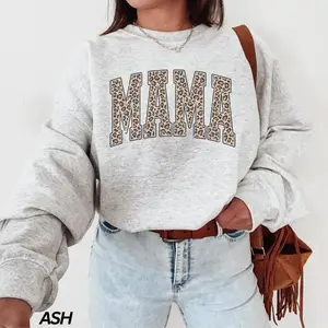 Leopard Mama Sweatshirt, Mama Sweatshirt, Leopard Print, Mom Sweatshirt, Mom Life Sweater, Mothers Day Gift, Gift for Her-Shirt women-women's shirt