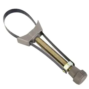 [Stainless Steel Filter Removal Tool] [1pc Adjustable Strap Wrench for Automotive Filter Removal] Stainless Steel Adjustable Strap Wrench for Automotive Filter Removal, 60mm-120mm Diameter, Pneumatic Operation-Compatible with Various Models