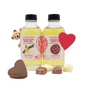 Valentines Day Bundle: Warm Vanilla Bean & Chocolate Sugar Cookie Body Oil Aroma Fragrance