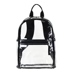 Eastsport Unisex Clear Mini Dome Backpack, Black Trim