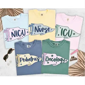 Custom Nurse Shirt, Comfort Colors Nurse Tee, Oncology Nurse Gift, Pediatric Nurse, NICU RN Shirt, Registered Nurse Apparel, Nurse Gift Tops Womenswear