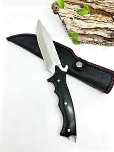 EDC multi-functional knife, fixed blade knife with sheath, outdoor tool, camping gear