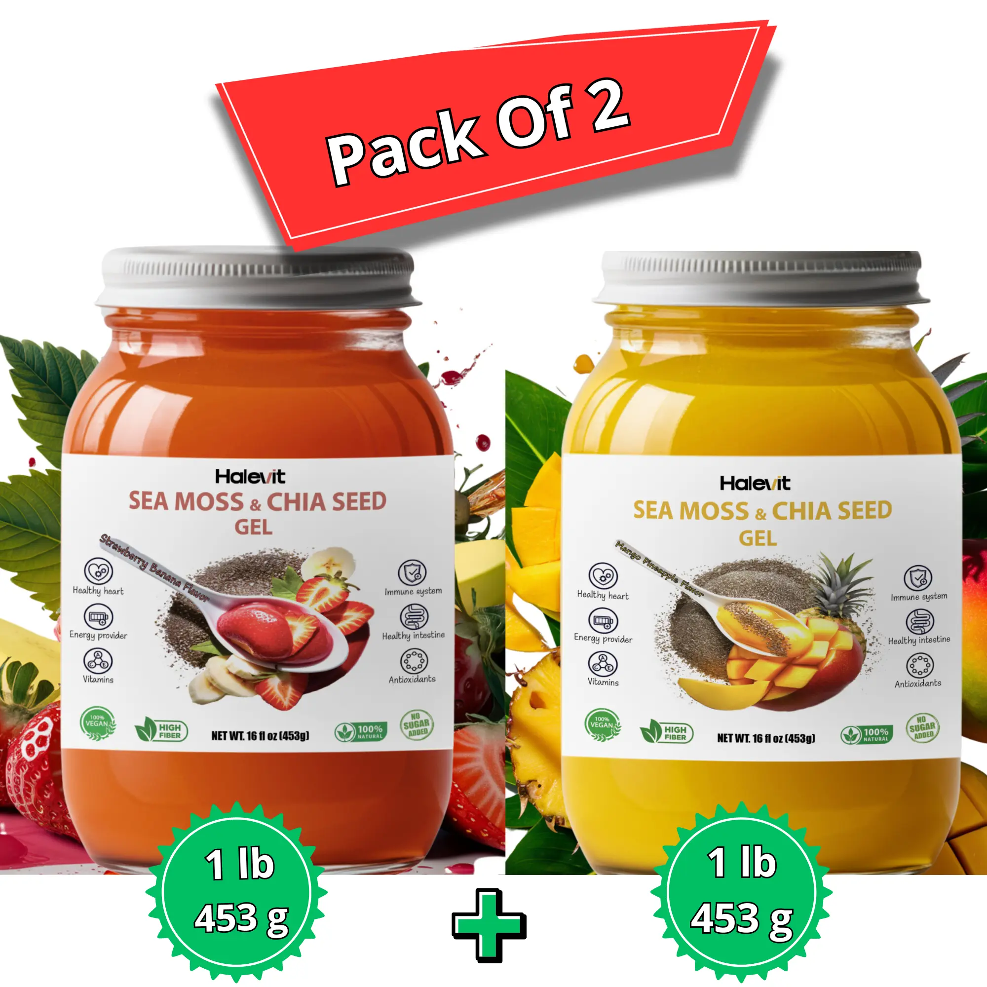 Strawberry Banana + Mango Pineapple