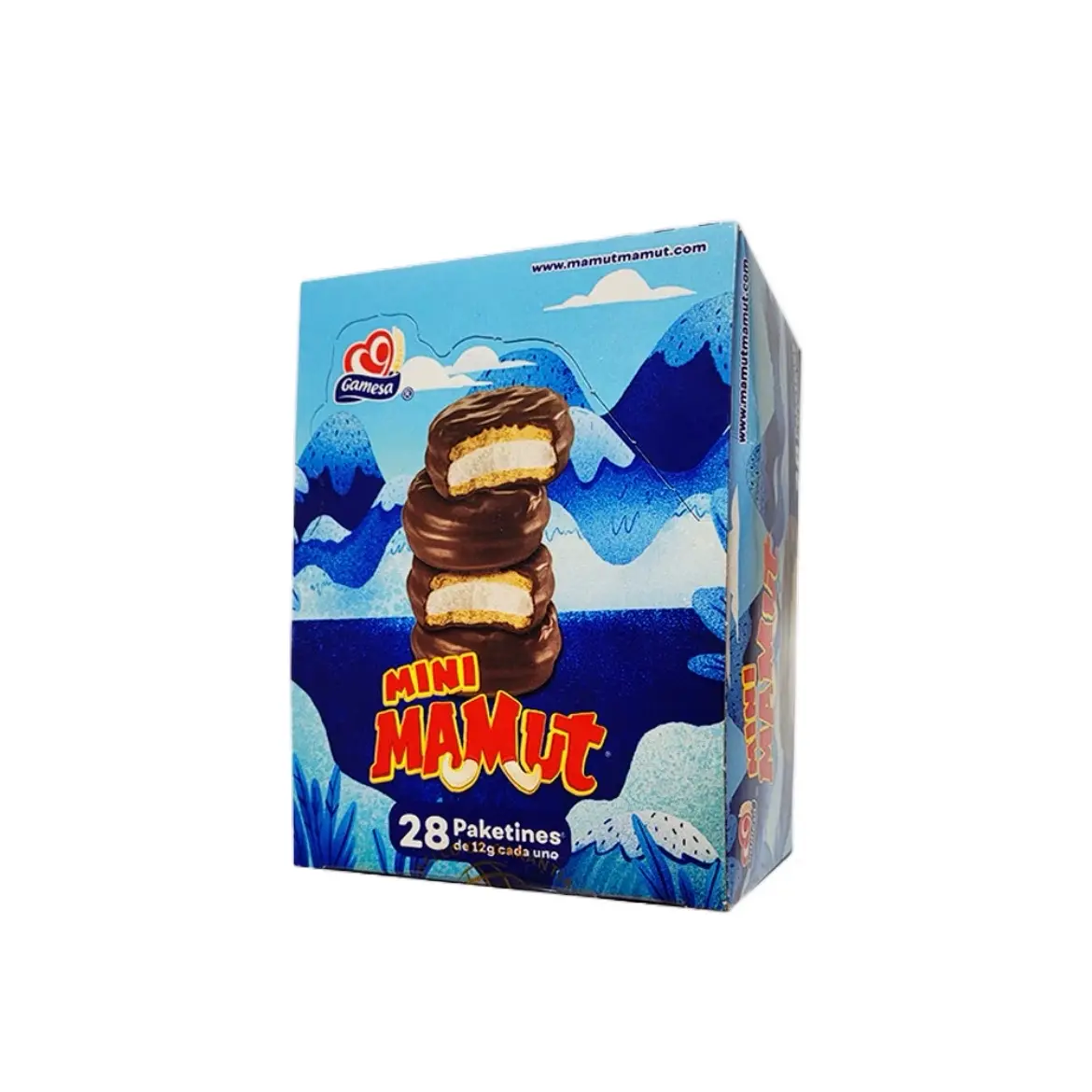 Gamesa Mini Mamut Chocolate Covered Marshmallows Snack Dessert 28pz