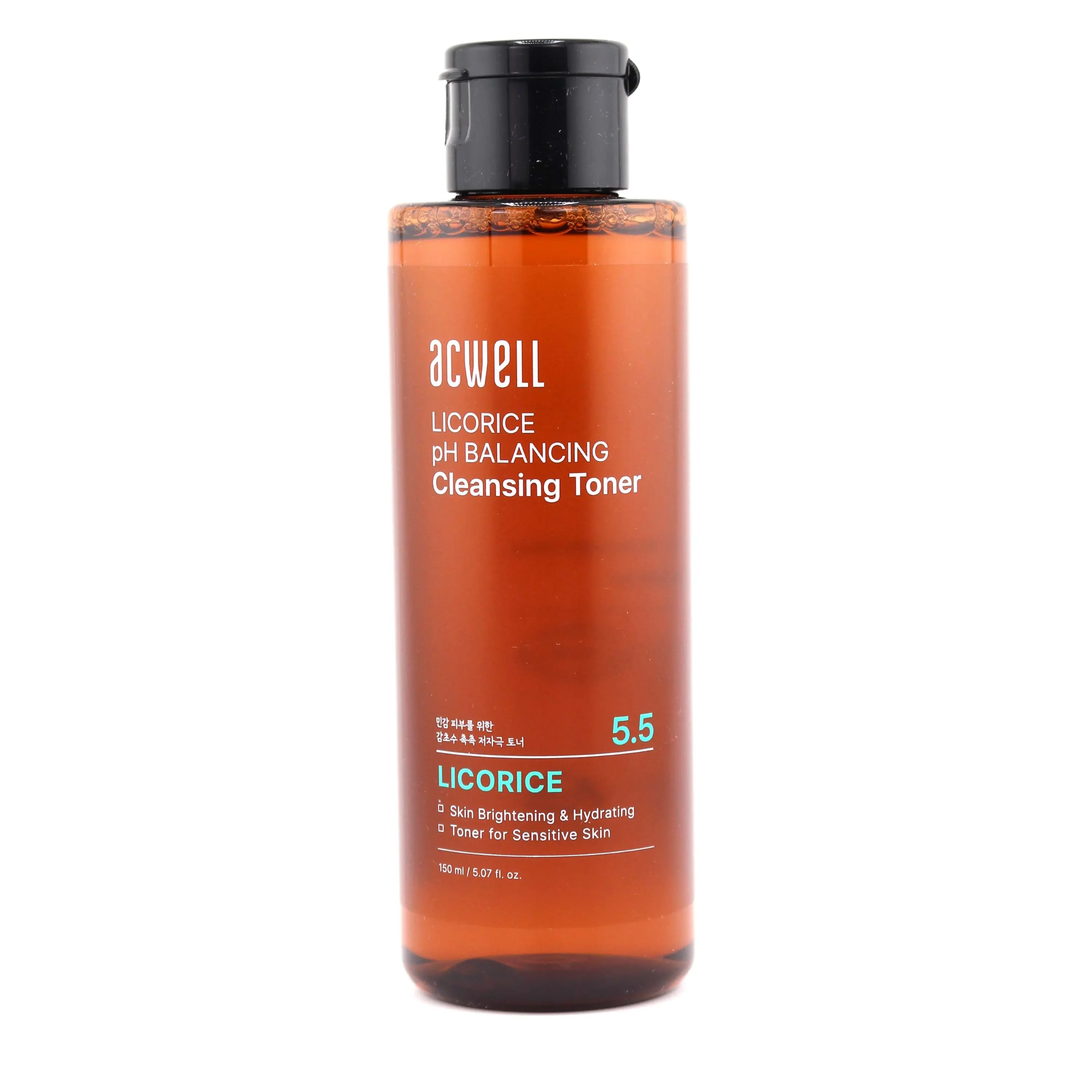 ACWELL Licorice pH Balancing Cleansing Toner (150ml) - Gentle Daily Formula with Green Tea, Chamomile for Skin Restore, Hydrate, Moisturize & Radiance