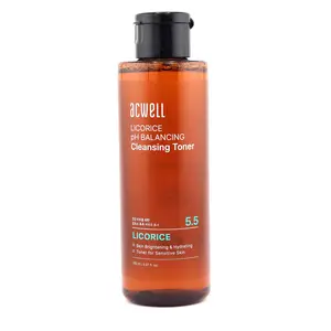 ACWELL Licorice pH Balancing Cleansing Toner (150ml) - Gentle Daily Formula with Green Tea, Chamomile for Skin Restore, Hydrate, Moisturize & Radiance