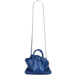 THE ATTICO La Passeggiata Mini Top Handle Bag in Blue