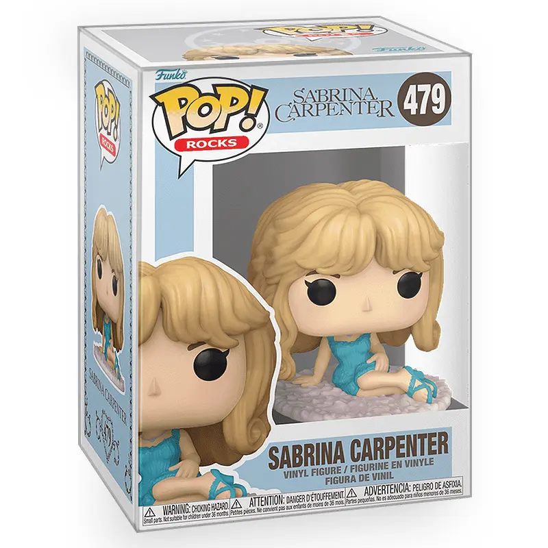 Funko POP Rocks - Sabrina Carpenter in Short n' Sweet Vinyl Figure with Epic Collectibles Premium Box Protector Included