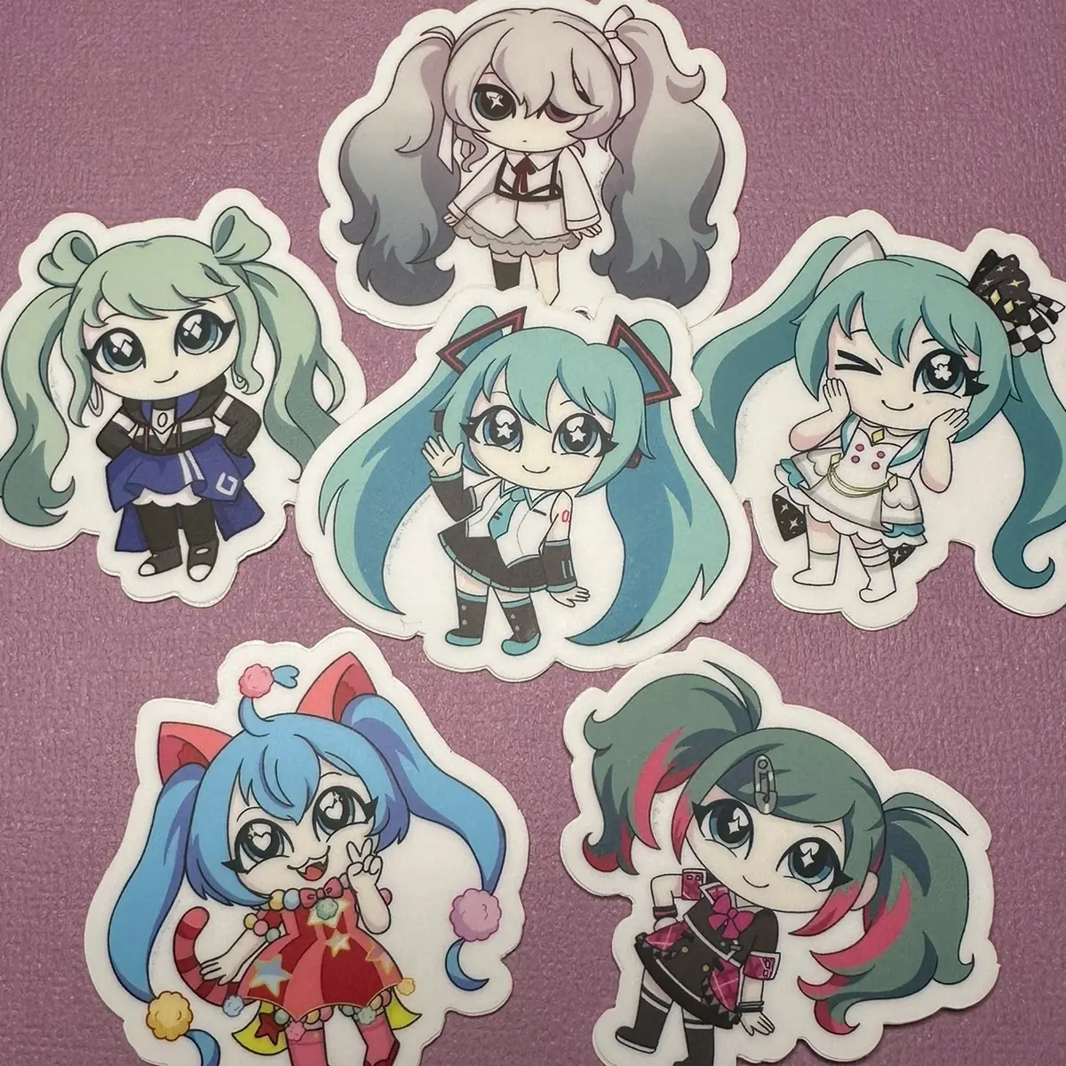 PJSK Miku sticker set