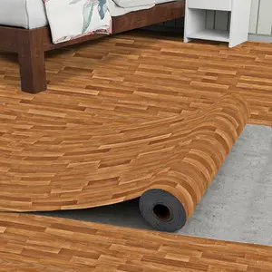 40*100cm Thickened 0.25mm Wood Color Bathroom Toilet Waterproof Floor Sticker, Non-slip Bathroom Floor Tile Renovation Kitchen Floor Decal, Thick, Self-adhesive Home Renovation Waterproof Self-adhesive Floor, Easy to Install, Tile Floor Protectors