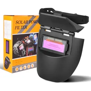 Welding Helmet Auto-Darkening, Upgrade Portable Foldable Welder Helmet, Solar Powered Welding Hood for Beginners, True-Color Welding Shield, Safety Protective for Stick MIG TIG and Grind