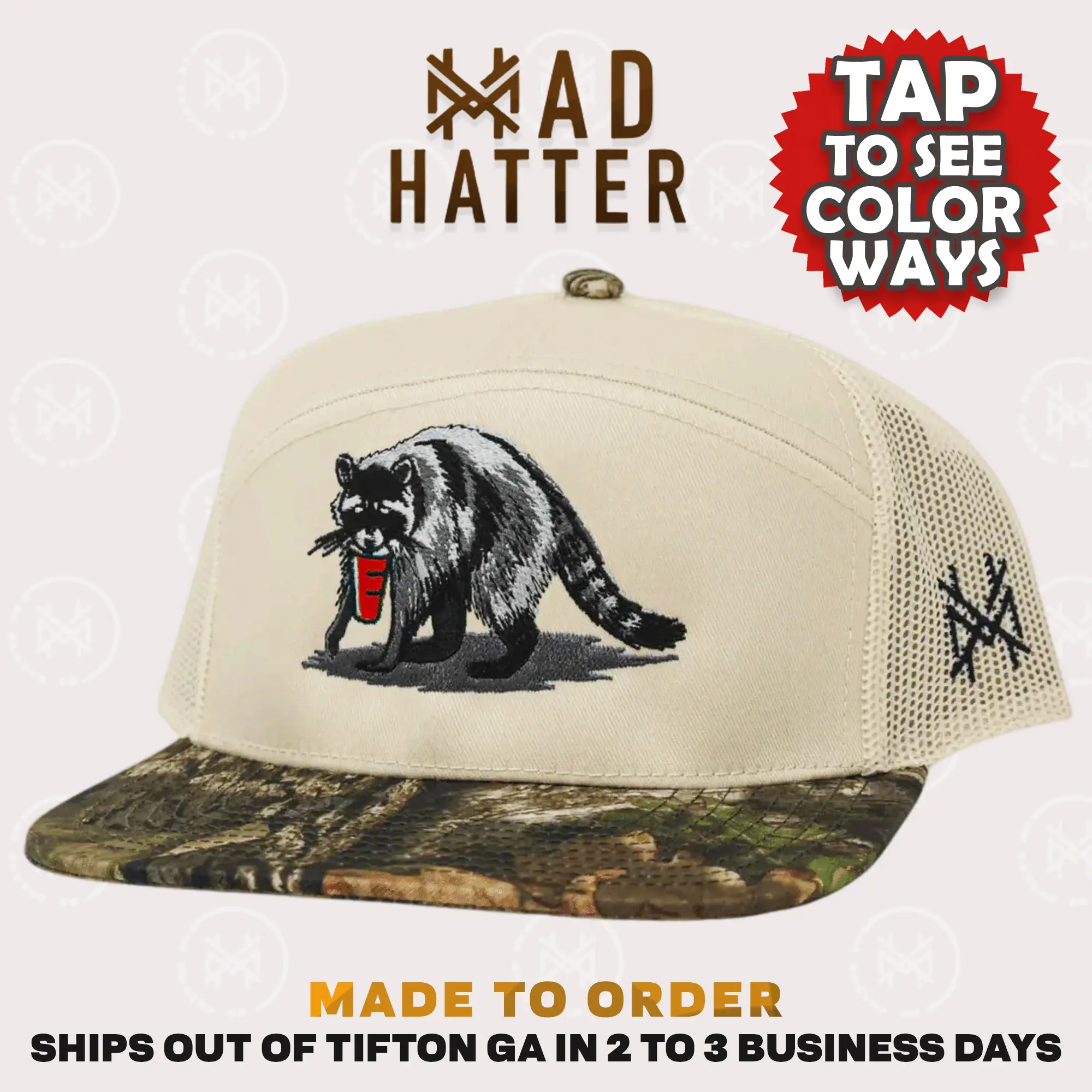 Trash Panda Embroidered Trucker Hat Trash Panda Embroidered Trucker Hat