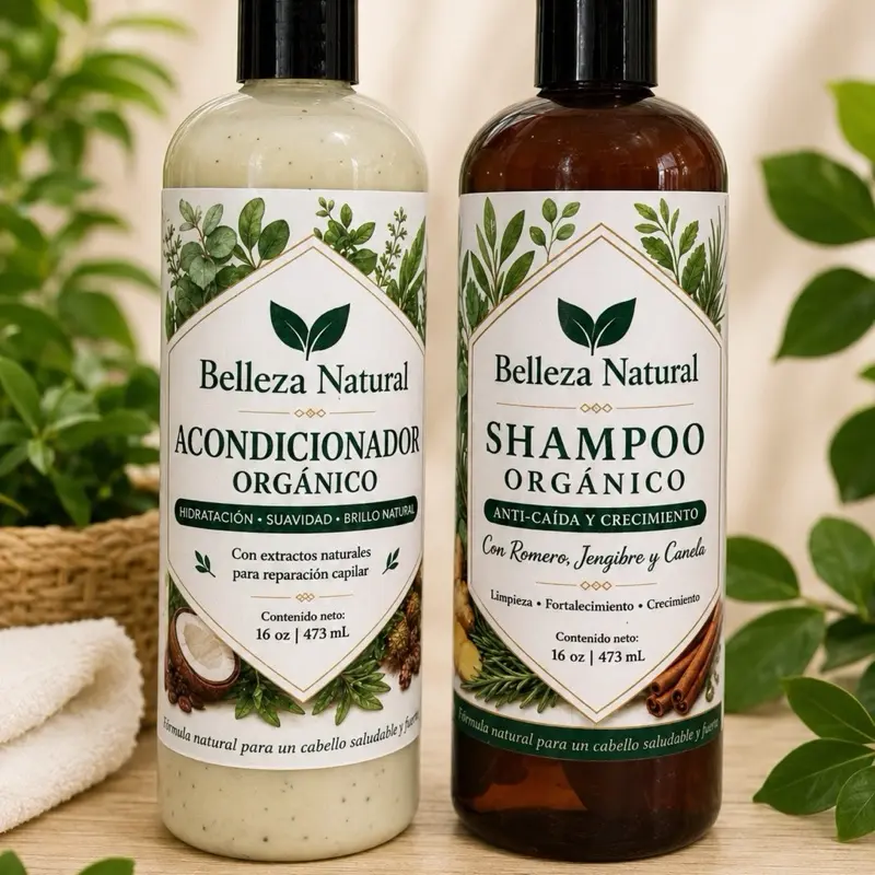 Organic Shampoo and Conditioner Set - Simply Organic Products Shampoo y Acondicionador Orgánico