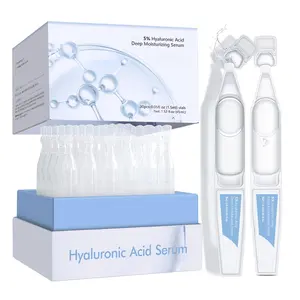 5% Hyaluronic Acid Facial Serum Moisturizer - Anti-Aging, Hydrating, Radiance-Boosting Skin Repair Treatment for All Skin Types, 1.5ml Tubes (30 Pcs)