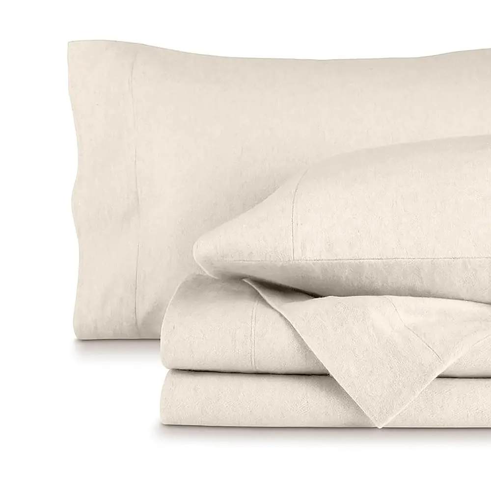 Ruvanti 100% Cotton Flannel Sheets Double Brushed Deep Pockets for All Seasons Warm Cozy Set Elegant Design Soft Touch OEKO TEX Certified