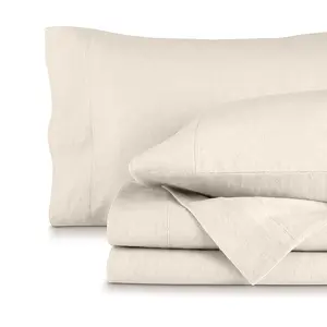 Ruvanti 100% Cotton Flannel Sheets Double Brushed Deep Pockets for All Seasons Warm Cozy Set Elegant Design Soft Touch OEKO TEX Certified