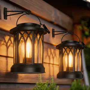 SummerVibes KOOPER Solar Lantern Outdoor Lights, Upgraded Solar Outdoor Lights,Bright Solar Lanterns Outdoor Waterproof, Hanging Solar Powered Lantern Over 12Hrs Lights for Outside Garden Yard Patio Tree Path Decor