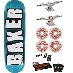 Baker Skateboard Complete B2 Blue 8.5" Spitfire, Independent, Bones Reds