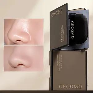 100 Sheets Bamboo Charcoal Oil Control Facial Absorbent Paper, with Shell and Powder, Skin Care Essentials, Daily Use Makeup Remover