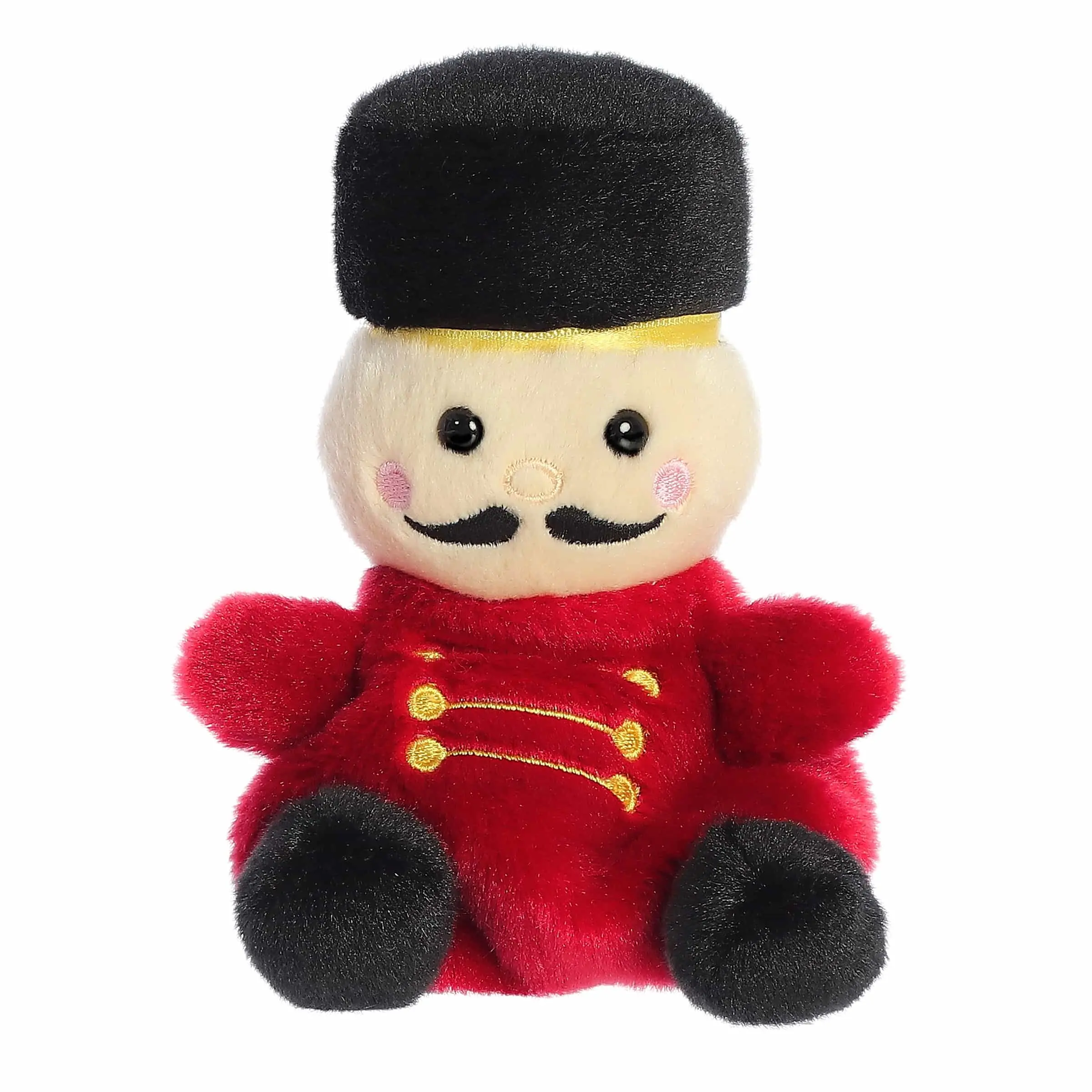 Palm Pals Festive Marius Nutcracker 5 inch Red Mini Soft Plush Collectable Stuffed Animal