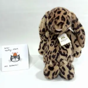 Jellycat Cobblehop Leopard Bunny Plush Exclusive NWT Toy Doll Soft Stuffed Gifts With Dust Bag