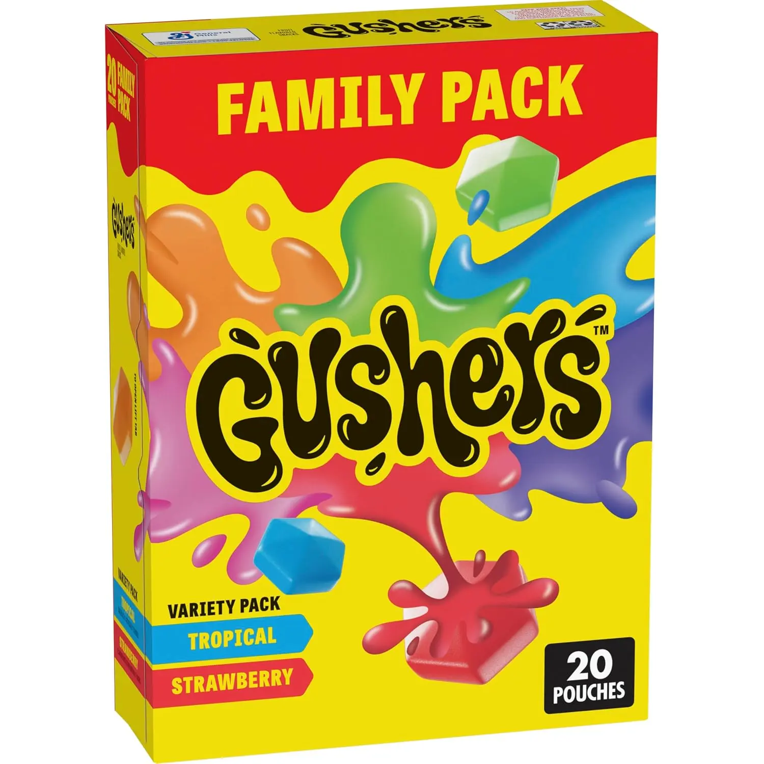 Gushers Tropical & Strawberry Fruit Flavored Snacks, 20 ct, 16oz