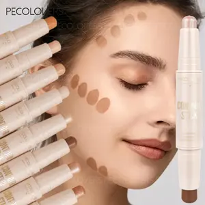 Waterproof 2-in-1 Dual-Ended Concealer，Waterproof Sweatproof, Highlighter Stick，Ideal Gift for Valentine's Day Gift, Makeup