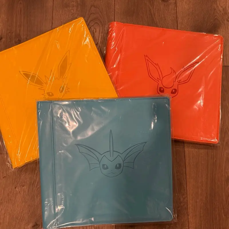Pokemon S-Chinese official Flareon Jolteon Vaporeon 480 slots Card Binder