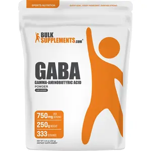 BulkSupplements - GABA Powder (Gamma Aminobutyric Acid) - Improves Sleep - Anti-Inflammatory - Amino Acids Nutritional Supplements - 250g - 750mg Per Serving