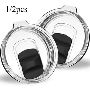 New Yeti Magnetic Cup Lids, Leak-Proof & Splash-Resistant, Durable Plastic with Rubber Gasket, Ideal for Car & Home Use, Perfect Gif