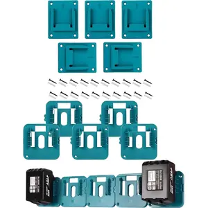 10pc Tool Holders and Battery Holder 18V Battery Wall Dock Holder